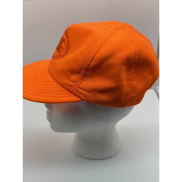NRA Blaze Orange Vintage Adjustable Baseball Cap Hat Snap-back 90's - Picture 11 of 14